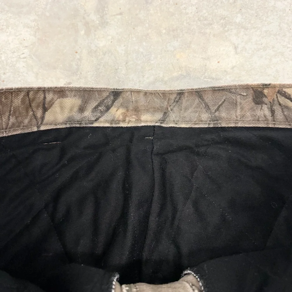 Y2K Mens Wrangler Rugged Wear Realtree Camo Lined Hunting Pants 32x32